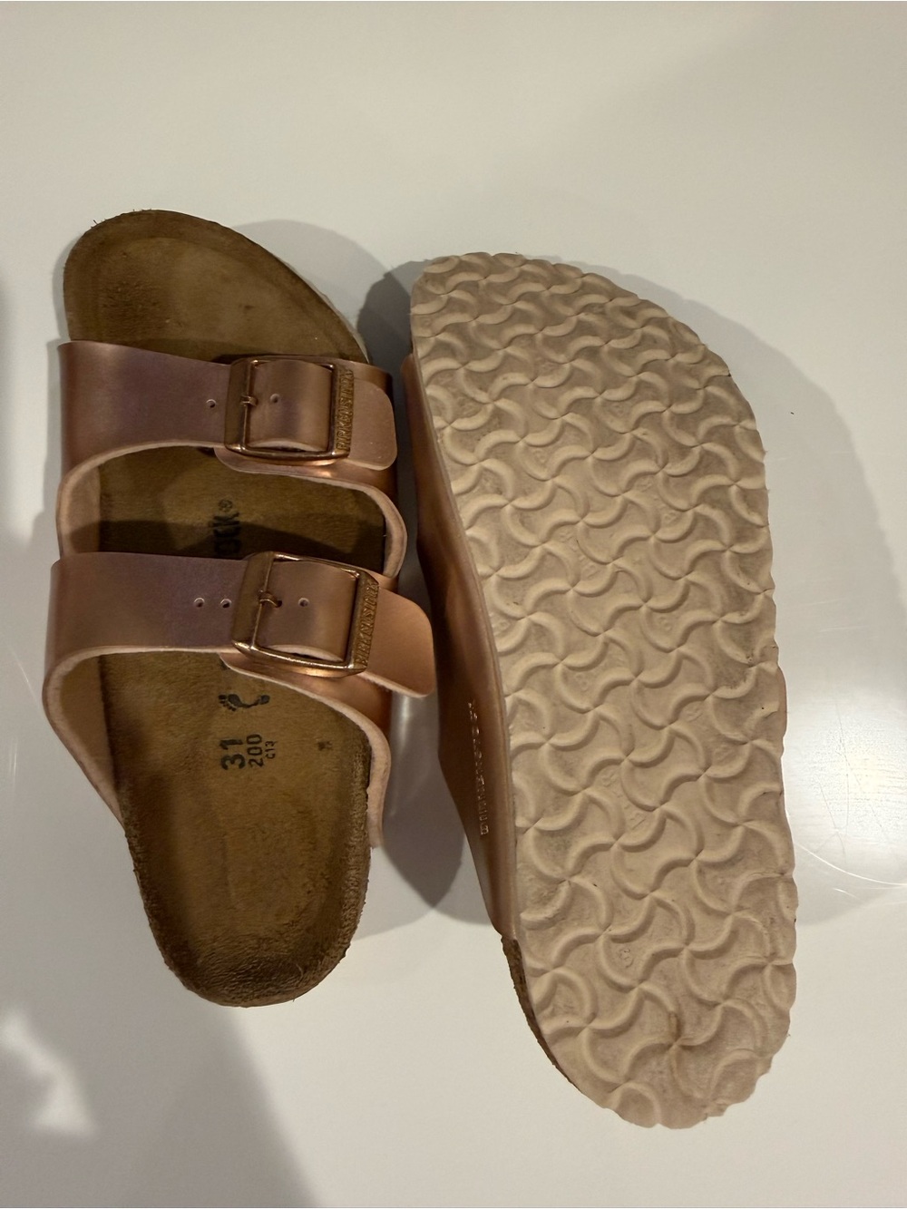 Kids Birkenstock Sandals in Rose Gold - Picture 3 of 4